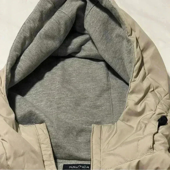 Nautica Reversible Jacket size XL Gray on one side Tan on the other side *read - Picture 5 of 12